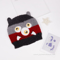 Cartoon pattern baby knitted hat